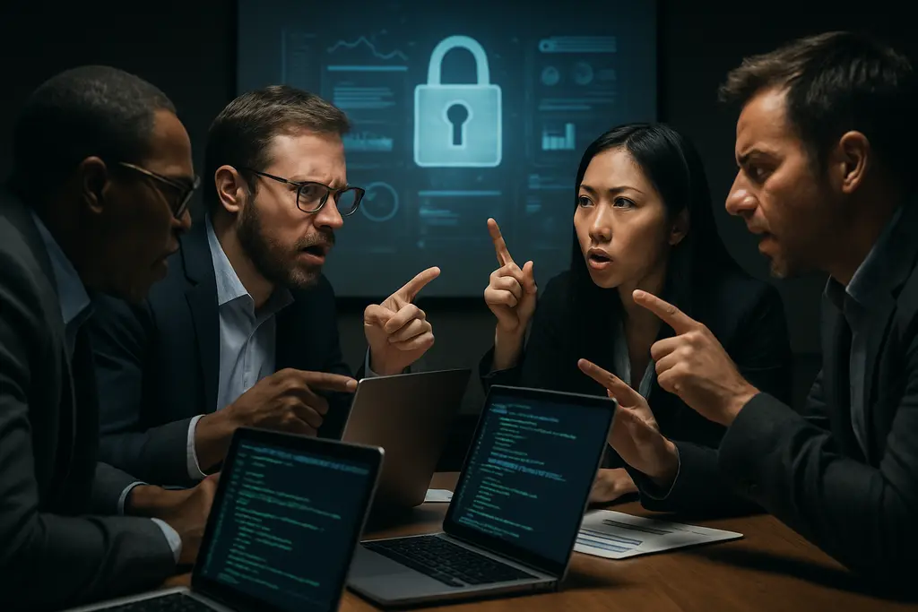 Analyst reviewing blockchain security risks across wallets, contracts, and bridge systems