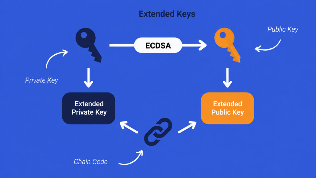 Bitcoin extended public key security
