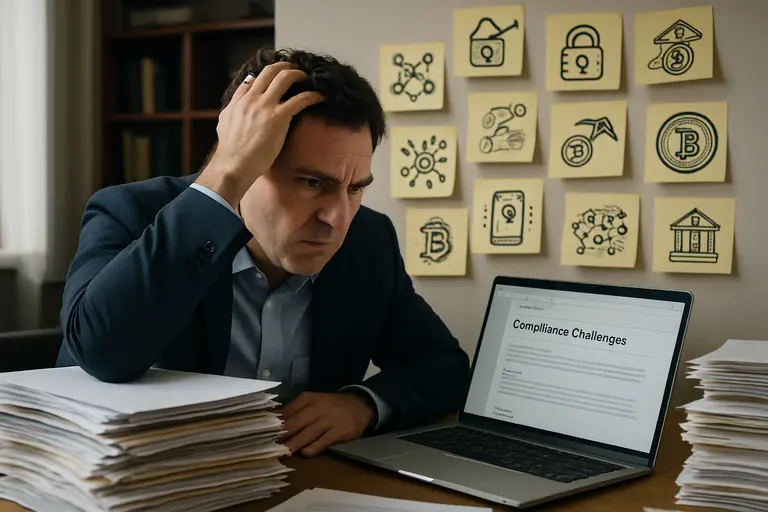 Audit documents and transaction records arranged beside a cold storage device