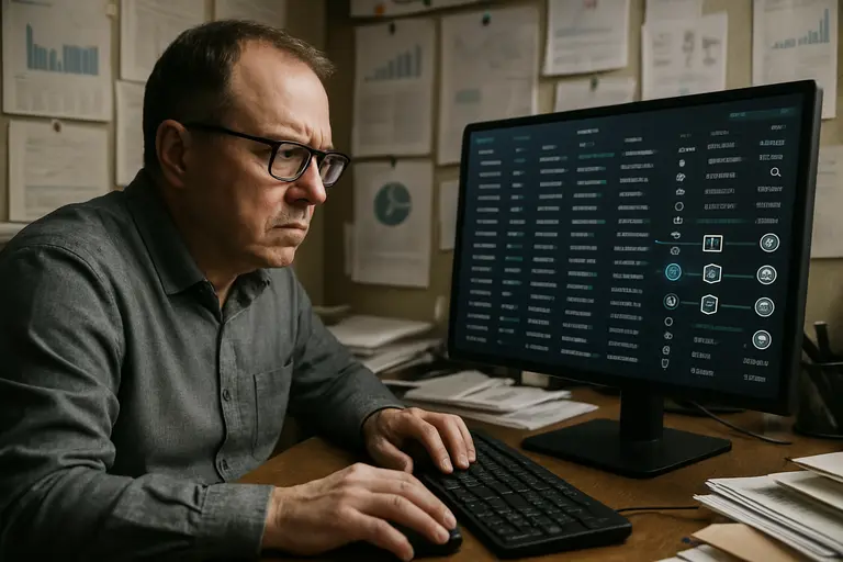 Operations staff comparing pooled wallet records with client account files
