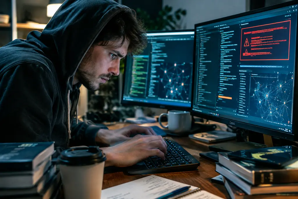 Radix Protocol Exploit review with vault security diagrams on analyst screens