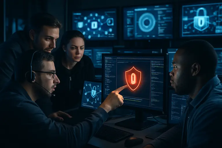Security staff monitoring custody alerts and incident response tasks